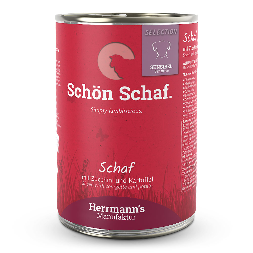 Herrmann's Dog Adult Sensibel Bio-Schaf mit Zucchini und Kartoffeln