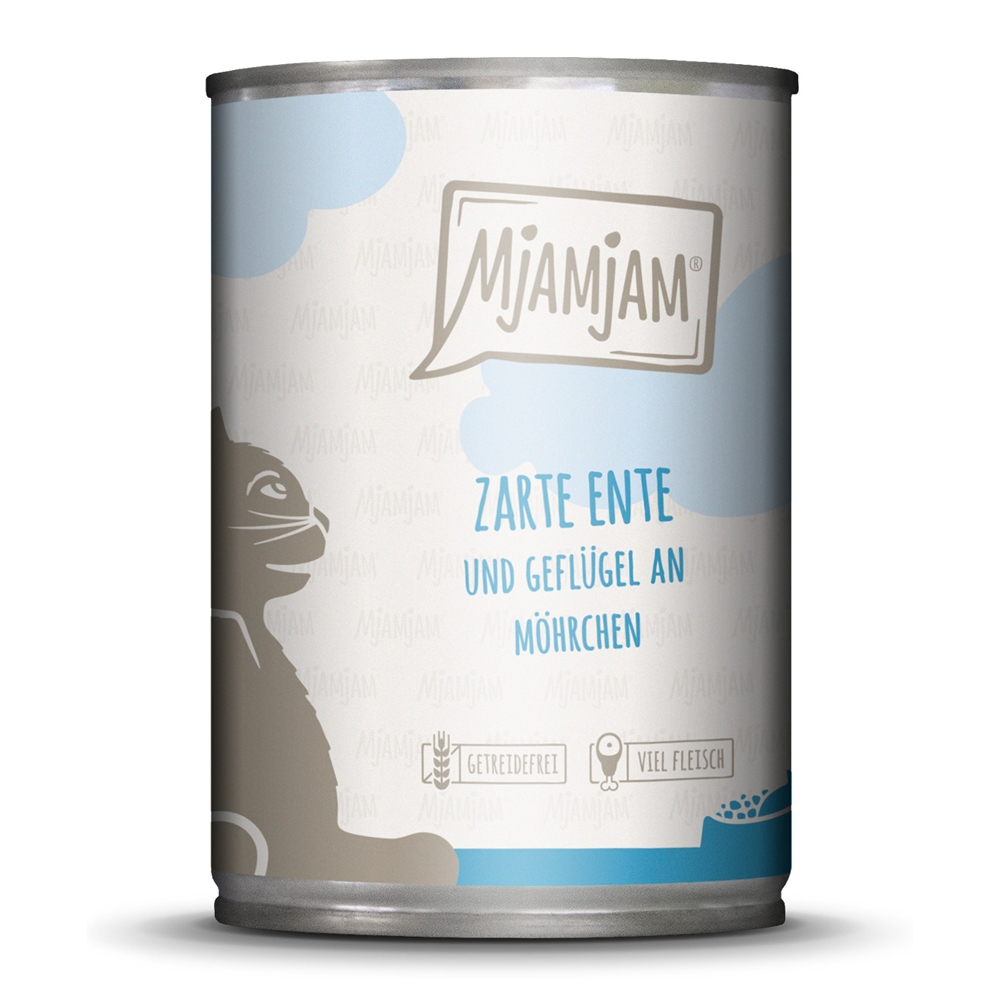MjAMjAM Cat Zarte Ente mit Geflügel & leckeren Möhrchen