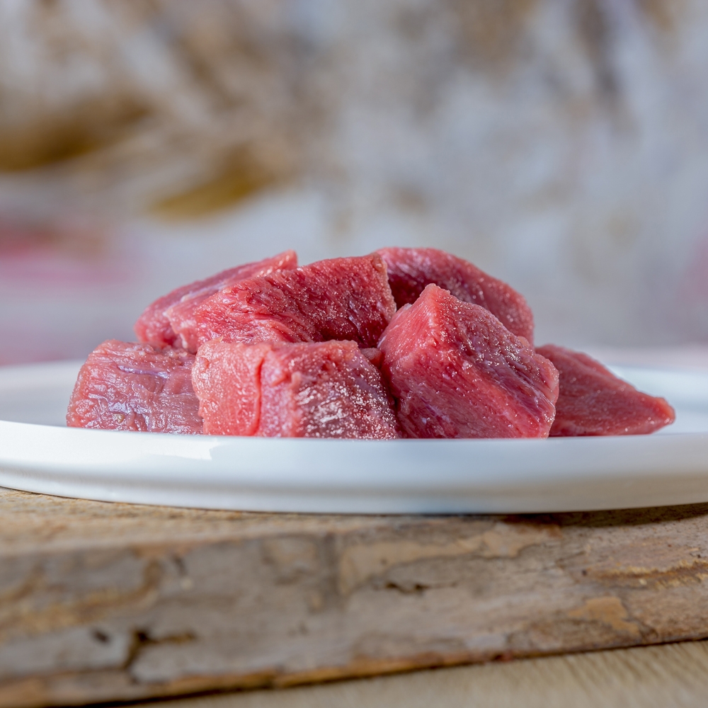 Barfgold Rindermuskelfleisch mager gewürfelt