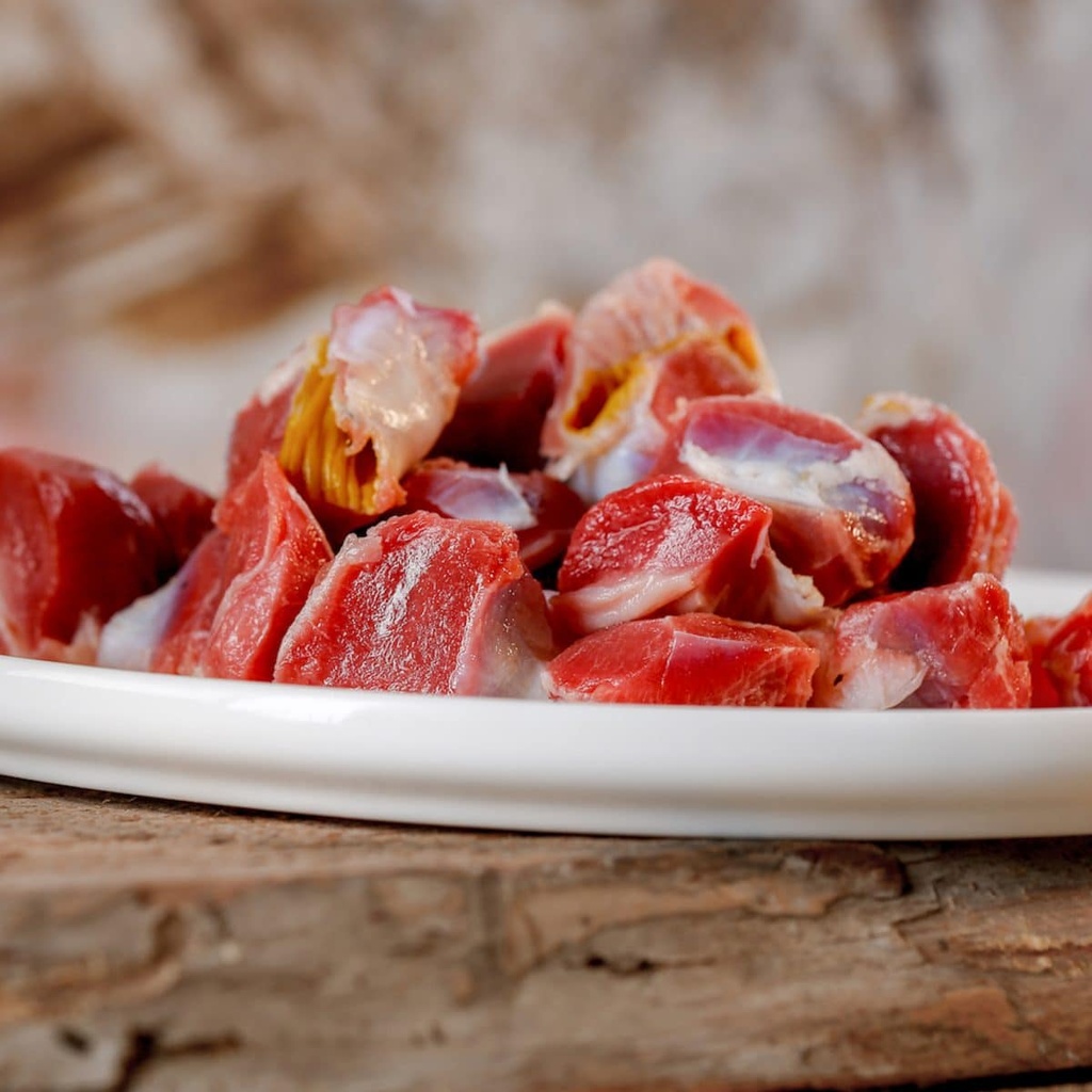 Barfgold Hühnermägen gewürfelt