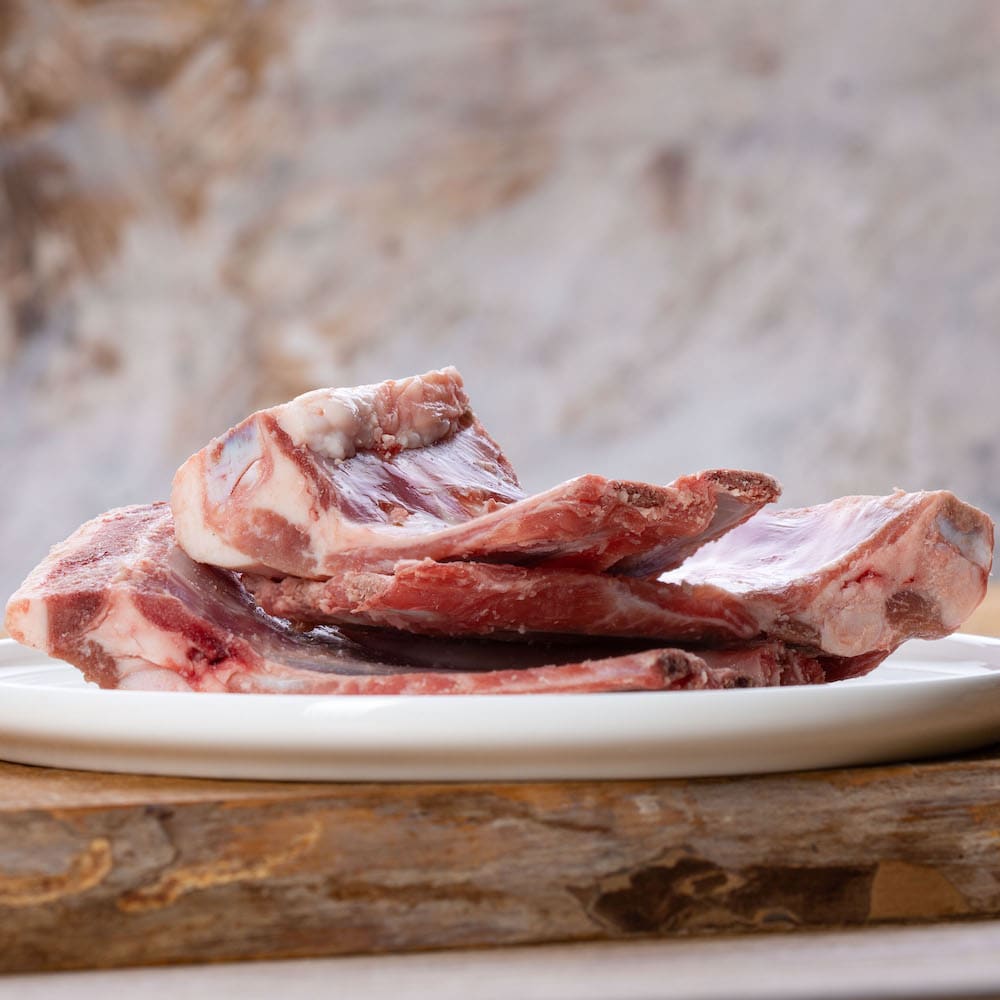 Barfgold Lammrippenknochen ganz