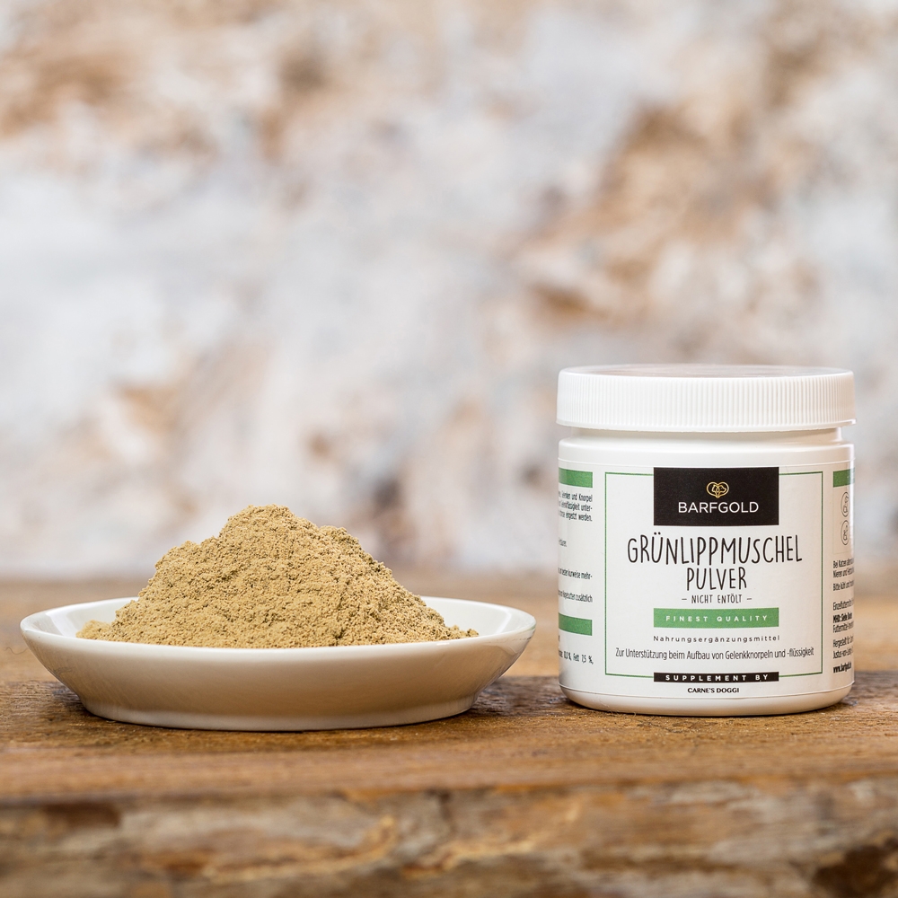 Barfgold Nahrungsergänzungsmittel Grünlippmuschelpulver