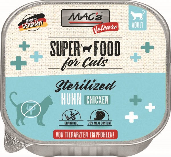 Mac's Cat Vetcare Sterilized Huhn