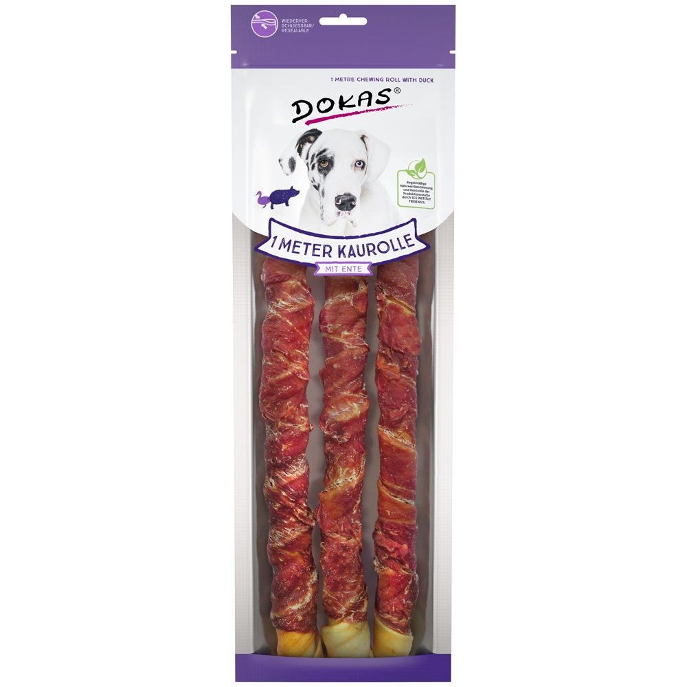 Dokas Dog 1 Meter Kaurolle mit Ente