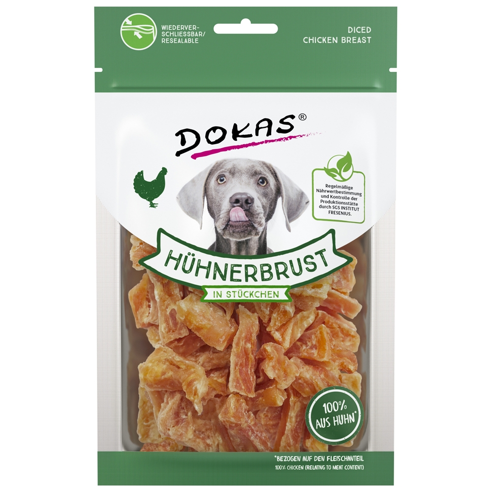 Dokas Dog Hühnerbrust in Stückchen