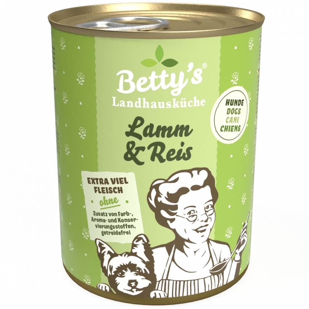 Betty's Landhausküche Hund Lamm & Reis