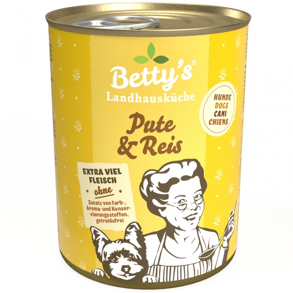 Betty's Landhausküche Hund Pute & Reis