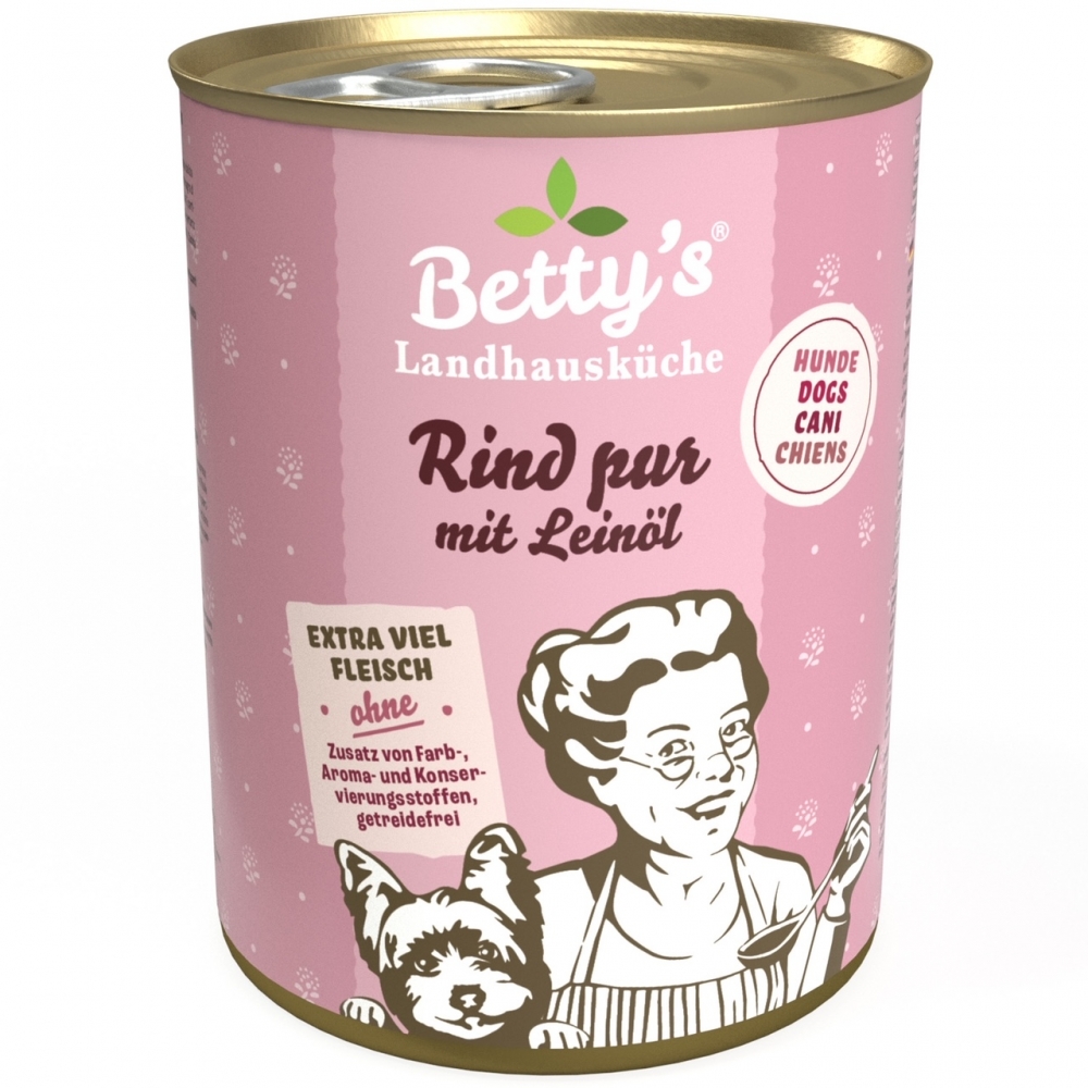 Betty's Dog Landhausküche Rind pur & Leinöl