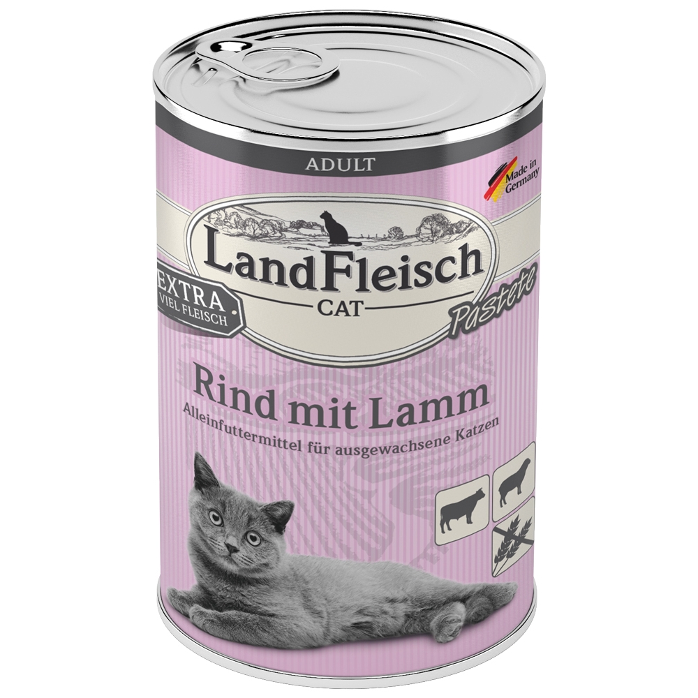 LandFleisch Cat Pastete Rind & Lamm