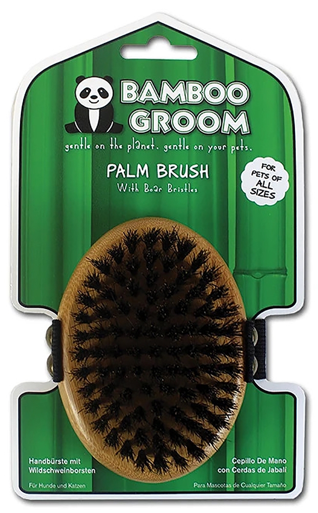 Bamboo Groom Handbürste mit Wildschweinborsten