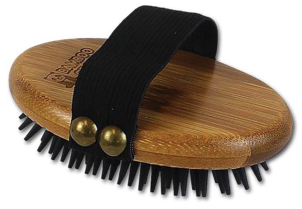 Bamboo Groom Striegel mit Gummiborsten