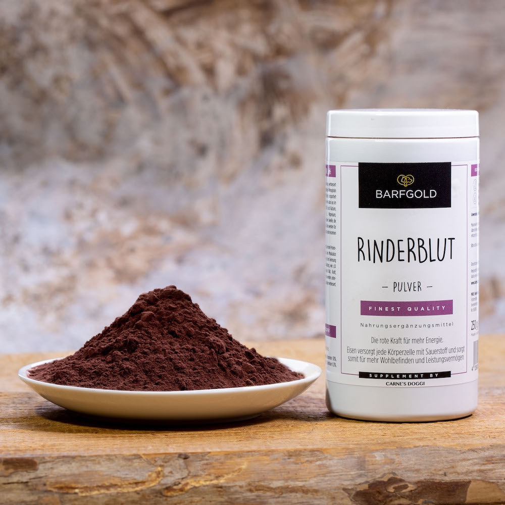 Barfgold Nahrungsergänzungsmittel Rinderblut