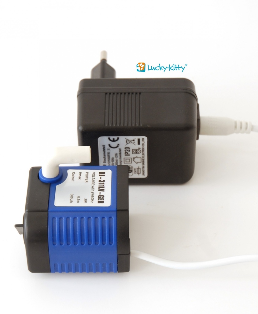 Lucky-Kitty Qualitätspumpe mit Netzteil