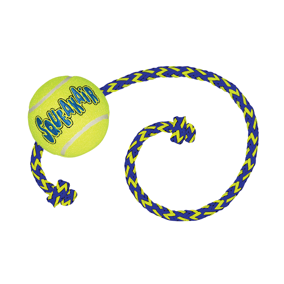 Kong Air Squeaker Tennisball mit Tau