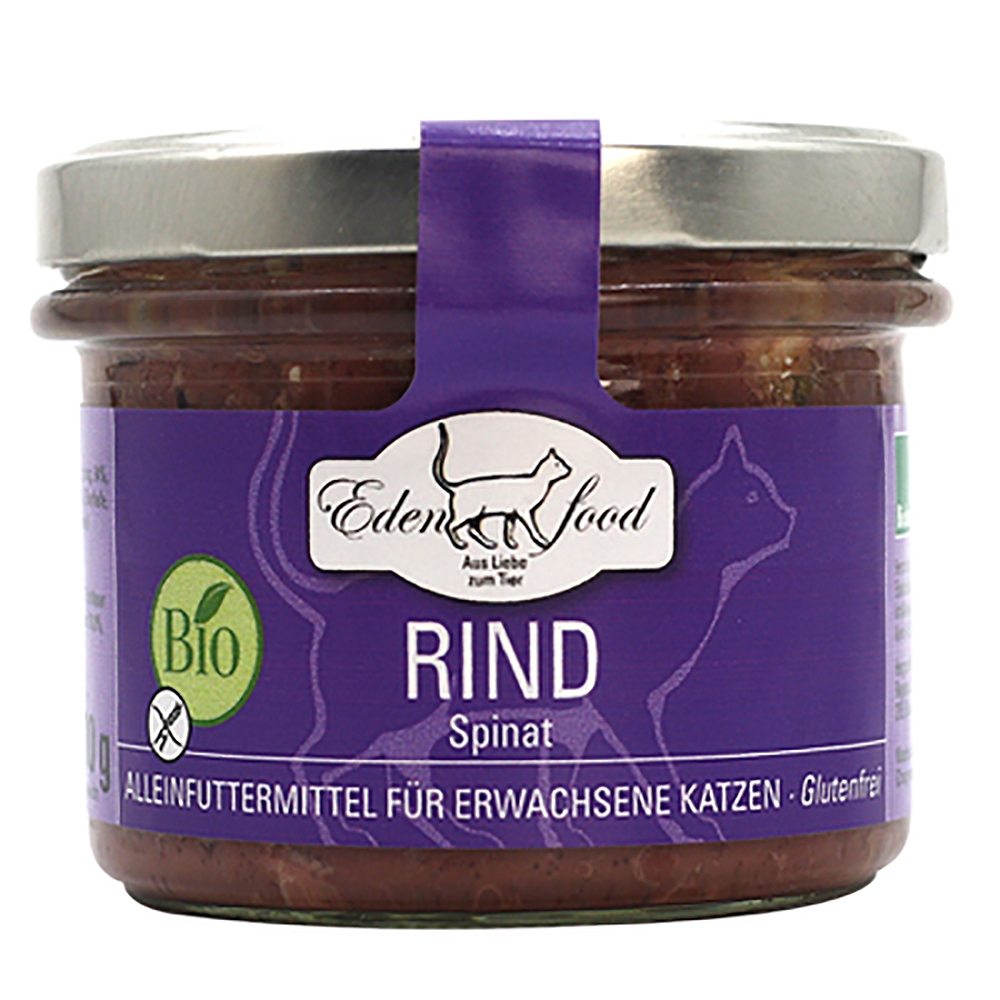 Edenfood Cat Bio-Menü Rind & Spinat