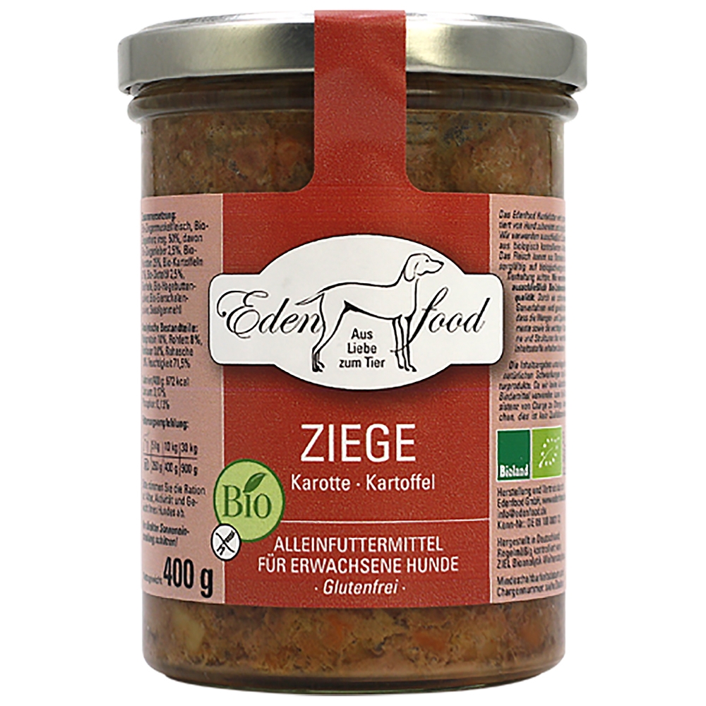 Edenfood Dog Bio-Menü Ziege, Karotte & Kartoffel