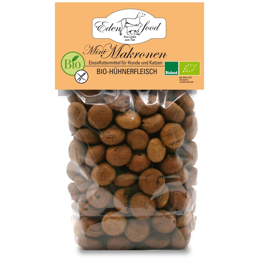 XXX Edenfood Dog Bio-Makronen Mini Hühnerfleisch