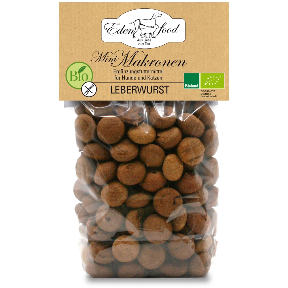 Edenfood Dog Bio-Makronen Mini Leberwurst