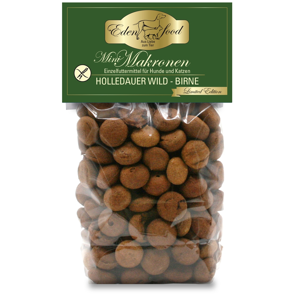 XXX Edenfood Leckerli Mini-Makronen Holledauer Wild mit Birne