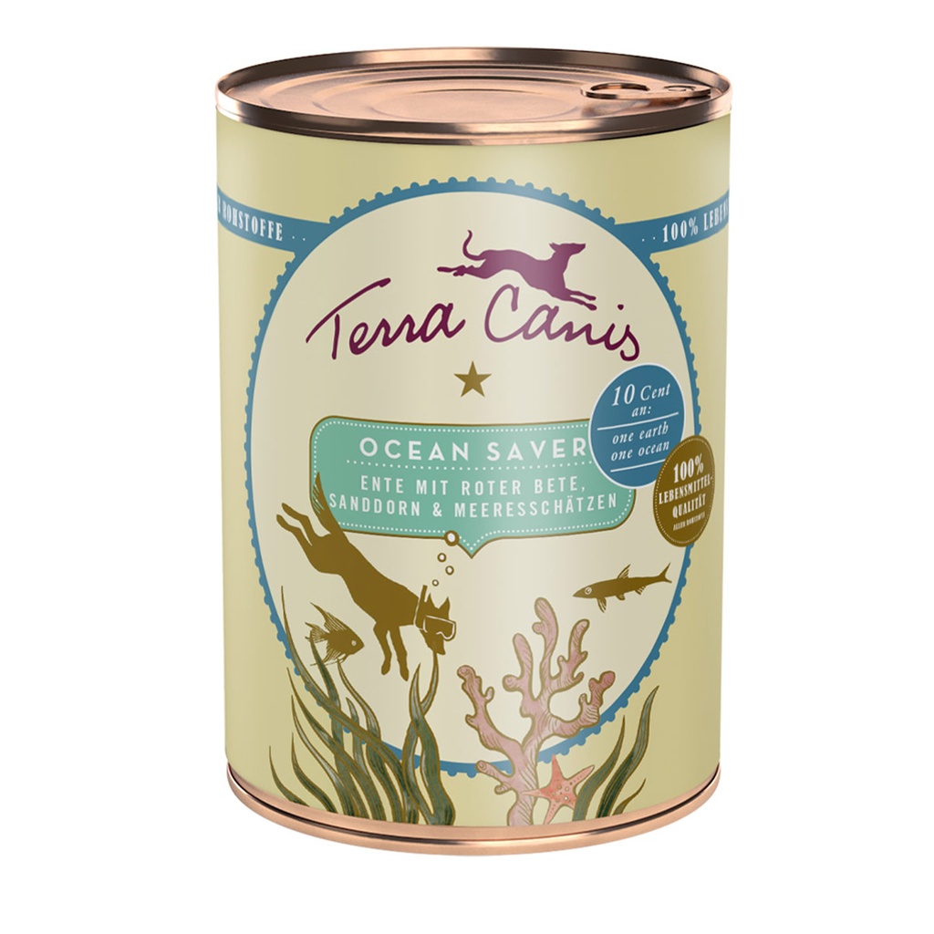 Terra Canis Save the Planet Ocean Saver Ente, Rote Bete & Sanddorn