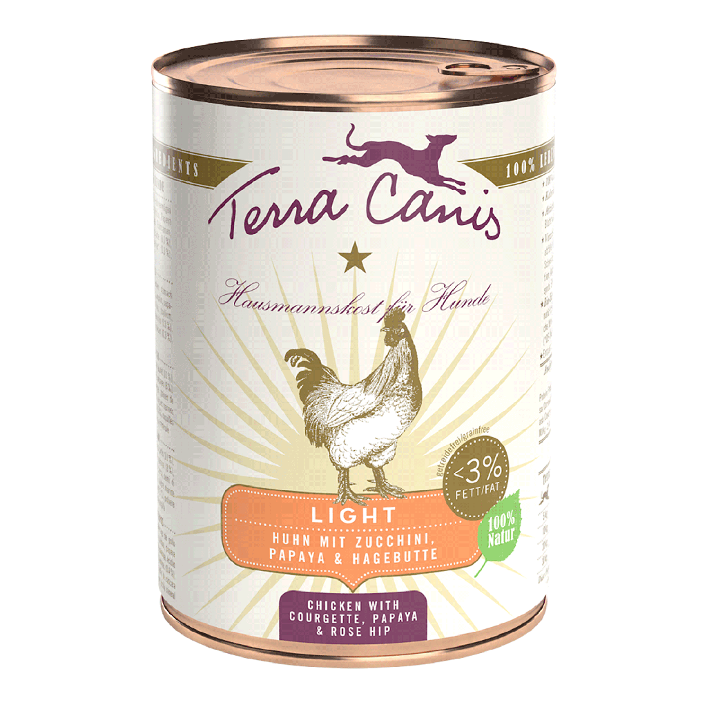 Terra Canis Light Huhn, Zucchini, Papaya & Hagebutte