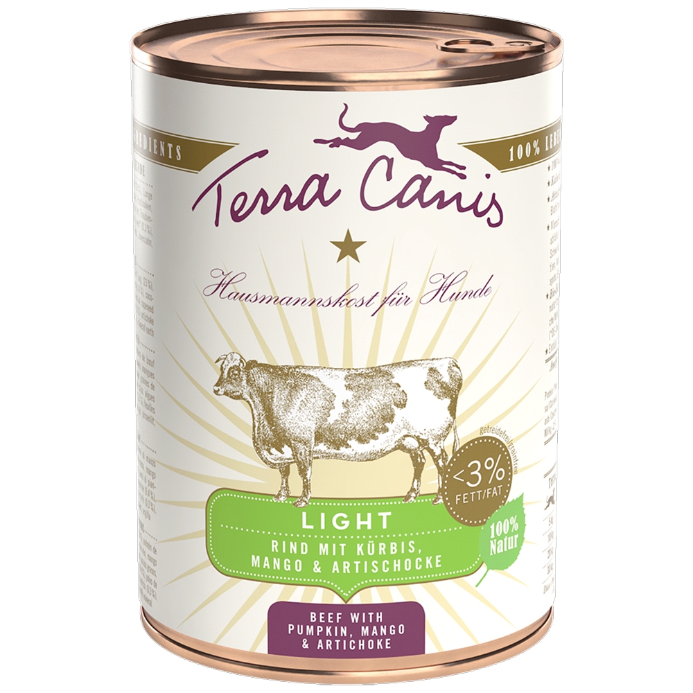 Terra Canis Light Rind, Kürbis, Mango & Artischocke