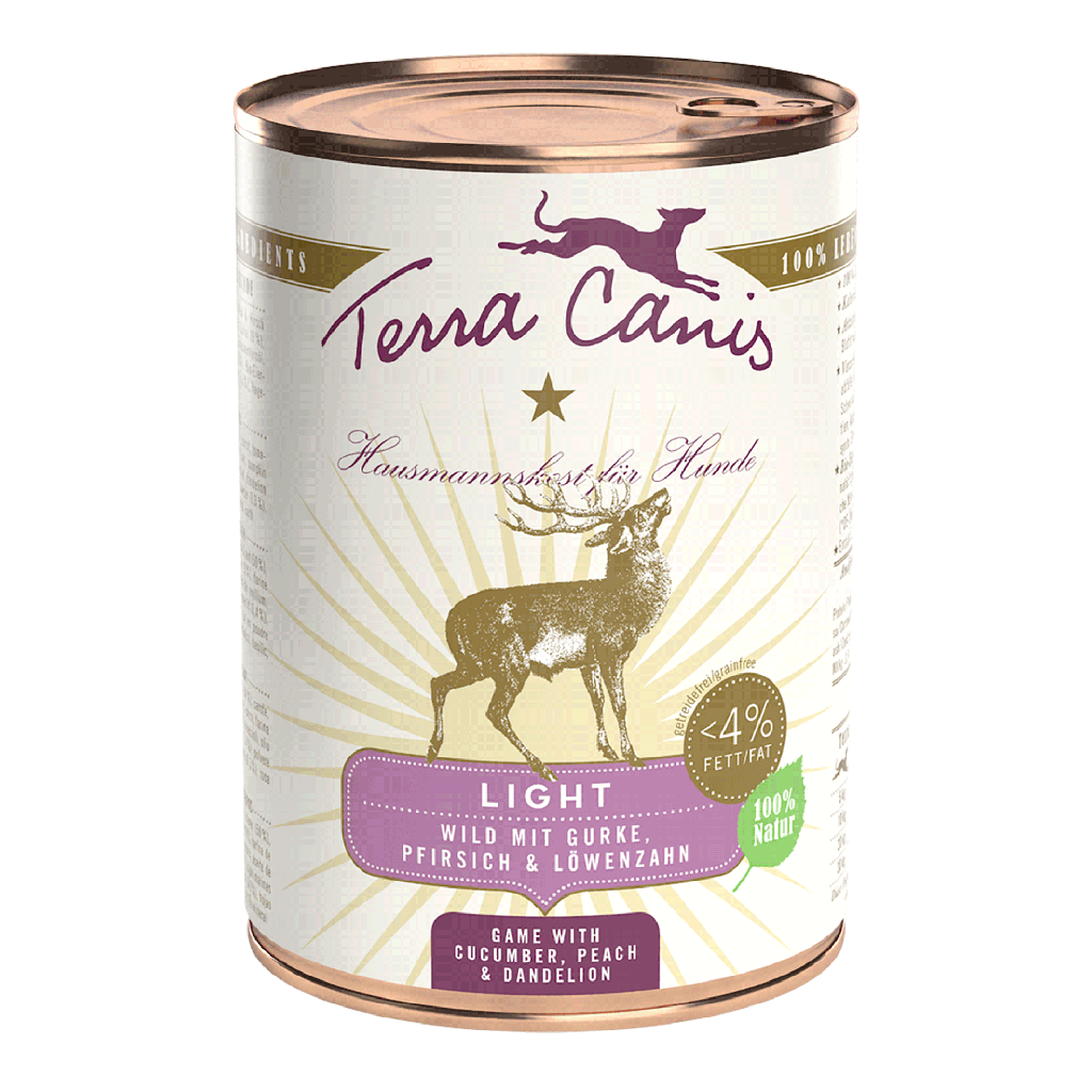 Terra Canis Light Wild, Gurke, Pfirsich & Löwenzahn