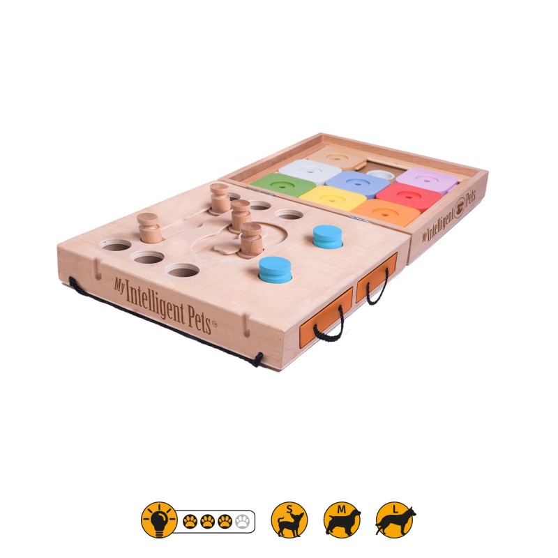 My Intelligent Pets Travel Dog with pull out Sudoku Rainbow