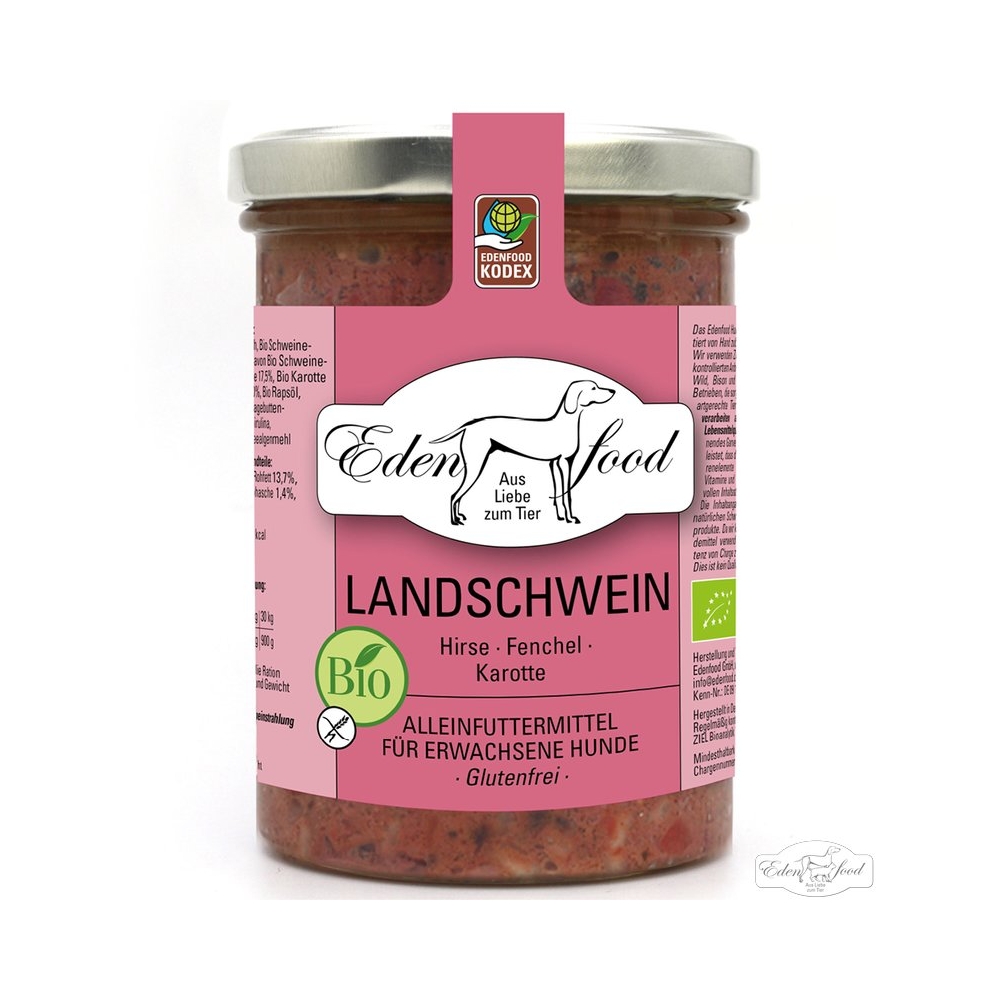 Edenfood Hundemenü Bio-Landschwein