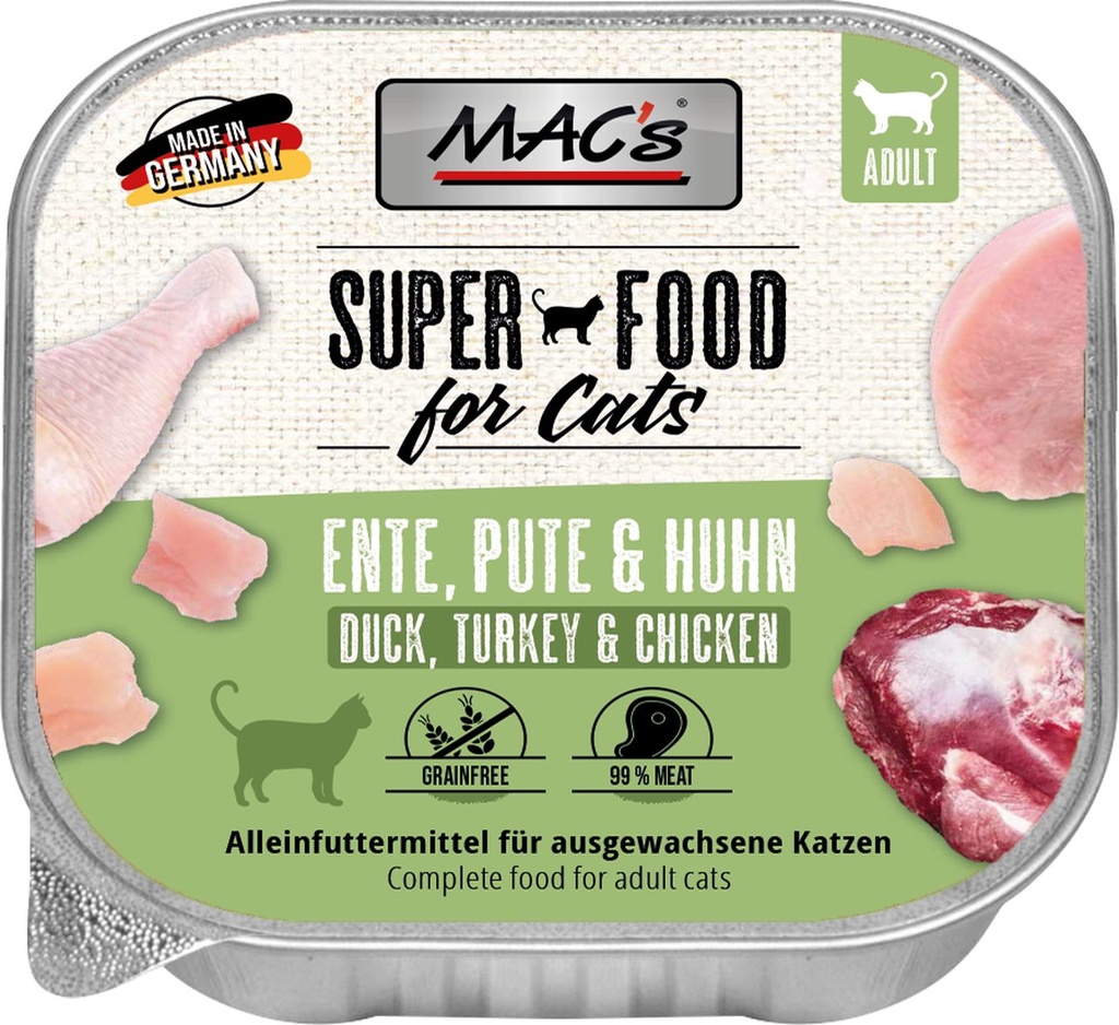 Mac's Cat Ente, Pute & Huhn