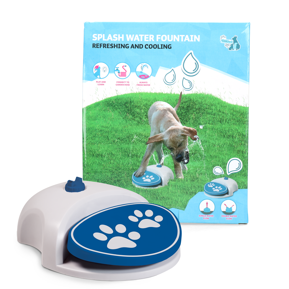 Holland Animal Care Coolpets Splash Water Fountain Refreshing and Cooling