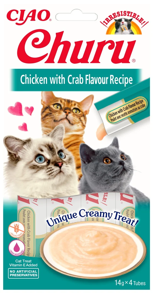 Inaba Ciao Churu Cat Chicken with Crab Flavour Recipe