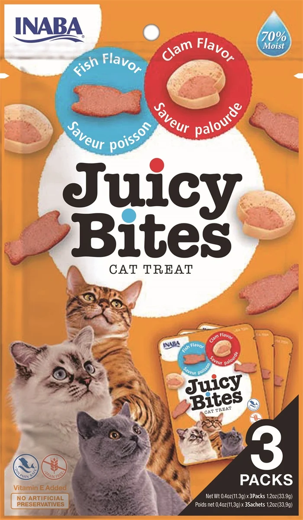 Inaba Ciao Juicy Bites Cat Fish and Clam Flavour