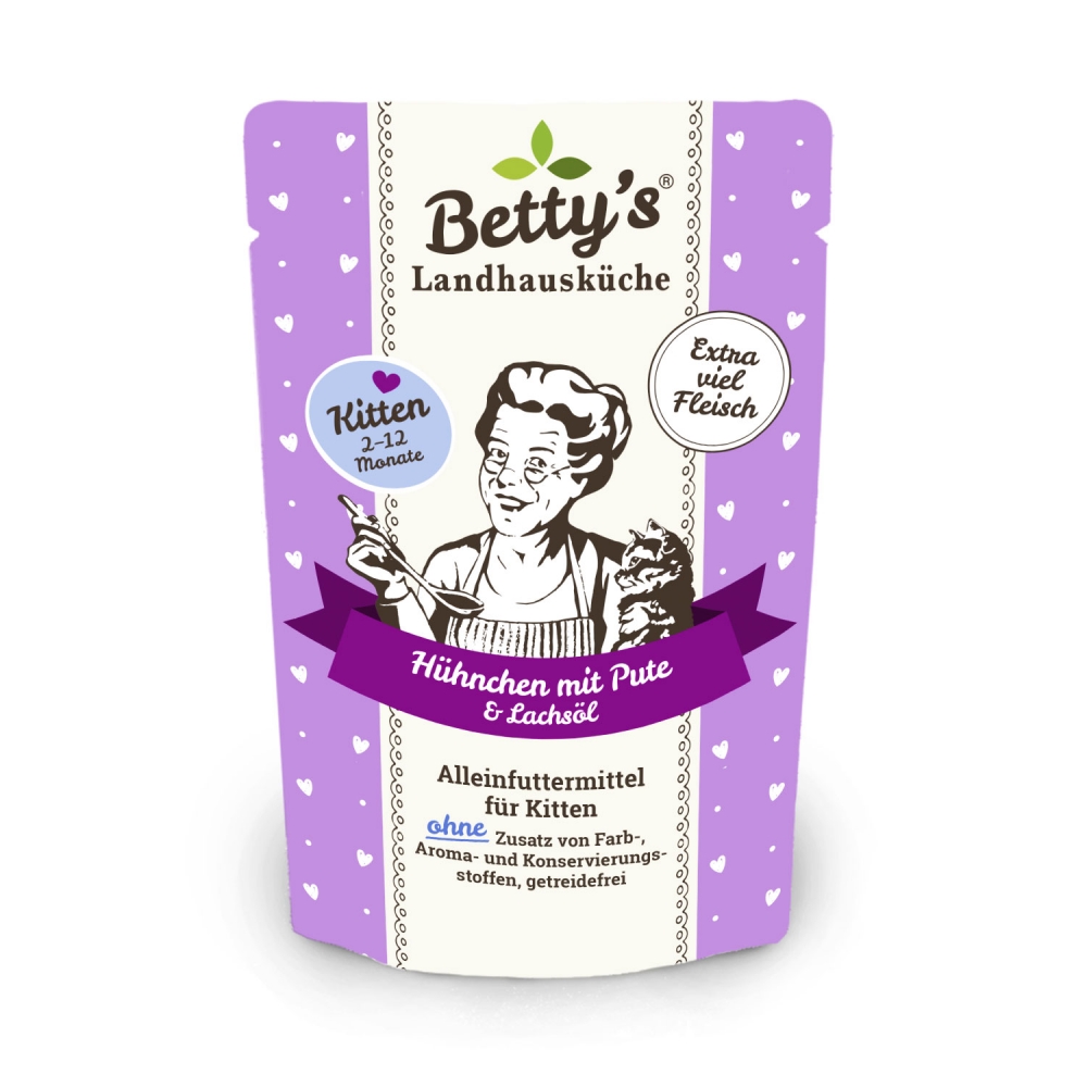 Betty's Kitten Landhausküche Hühnchen mit Pute & Lachsöl