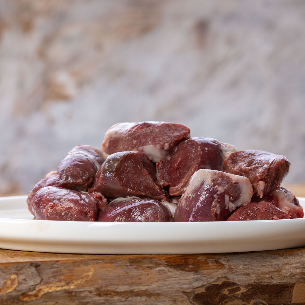 Barfgold Entenherzen gewürfelt