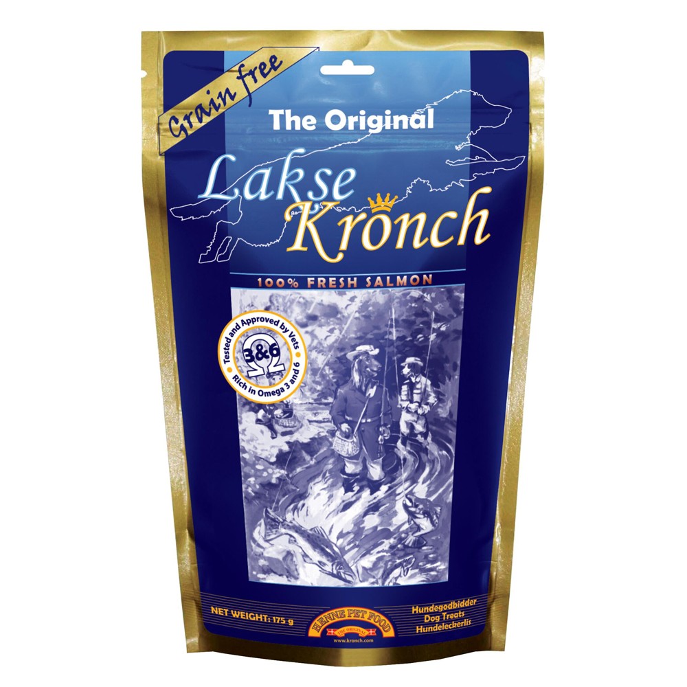 Henne Pet Food Dog Snack Lakse Kronch 85 %
