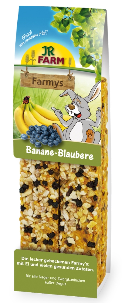 JR Farm Nager Snacks Bakery Farmy's Banane & Blaubeere