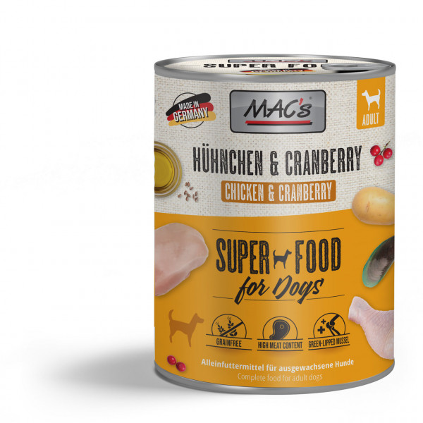 Mac's Dog Adult Hühnchen & Cranberry