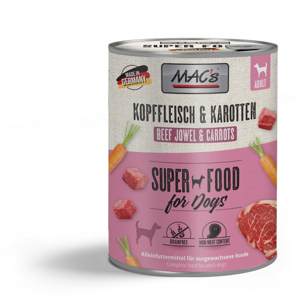 Mac's Dog Adult Kopffleisch & Karotten