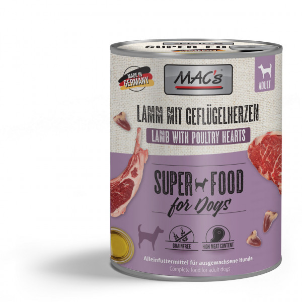 Mac's Dog Adult Lamm & Geflügelherzen