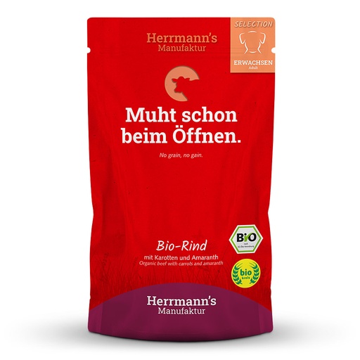 Herrmann's Dog Adult Bio-Rind mit Karotten und Amaranth