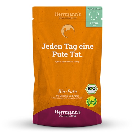 Herrmann's Dog Adult Leicht Bio-Pute mit Zucchini und Apfel