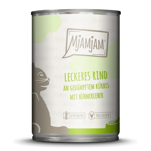 MjAMjAM Cat Leckeres Rind & gedämpftem Kürbis