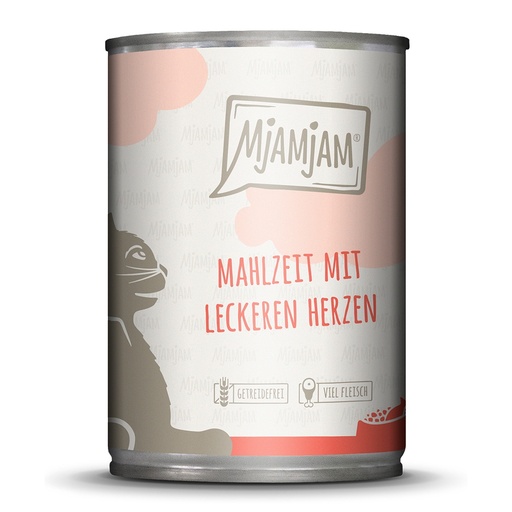 MjAMjAM Cat Mahlzeit mit leckeren Herzen