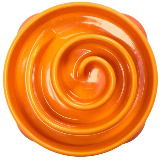Outward Hound Fun Feeder Slo Bowl Mini Orange