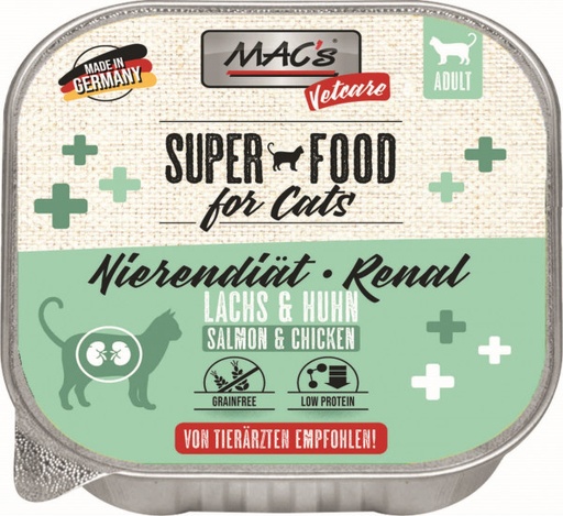 Mac's Cat Vetcare Nierendiät Lachs & Huhn