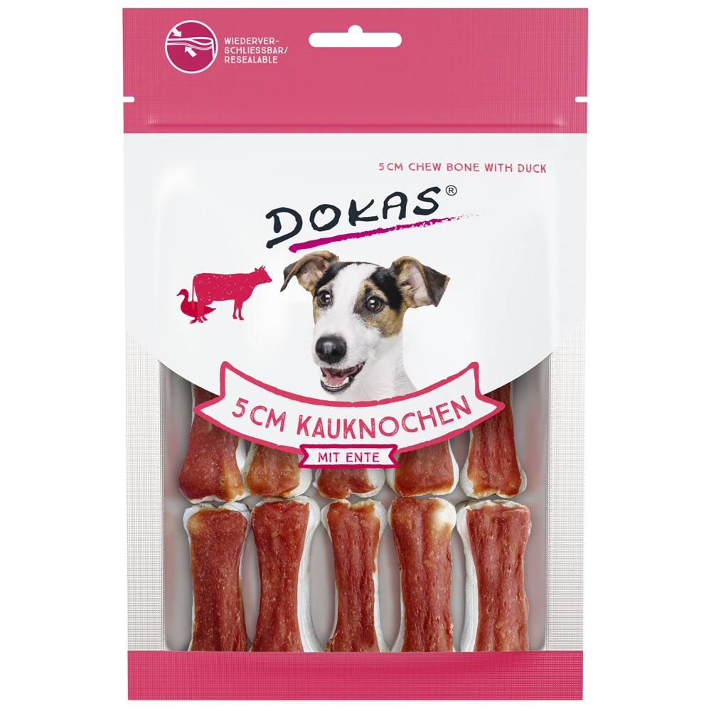 Dokas Dog 5 cm Kauknochen Mit Ente