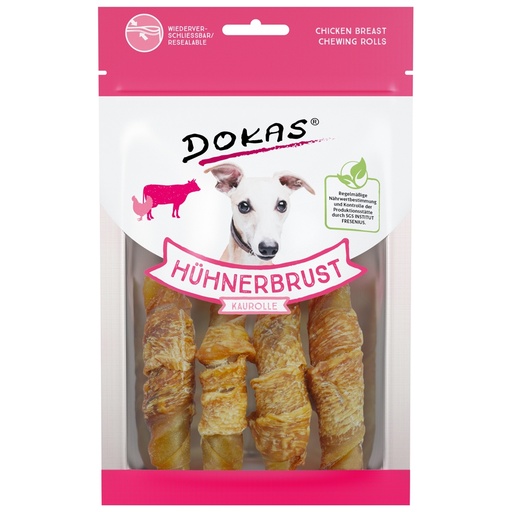 Dokas Dog Hühnerbrust Kaurolle