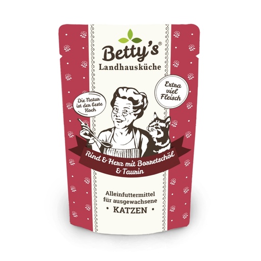 Betty's Cat Landhausküche Rind, Herz & Borretschöl