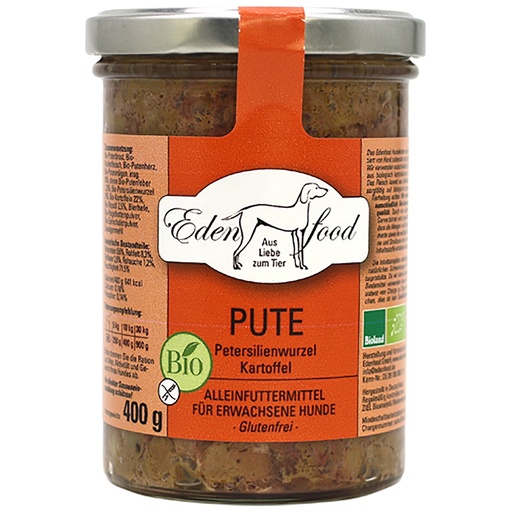 Edenfood Dog Bio-Menü Pute 1, Petersilienwurzel & Kartoffel